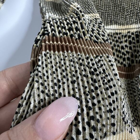 Vintage 90s Y2k Multicolor Striped Retro Top 3/4 Sleeve Shirt Size M USA Grunge - Picture 6 of 7